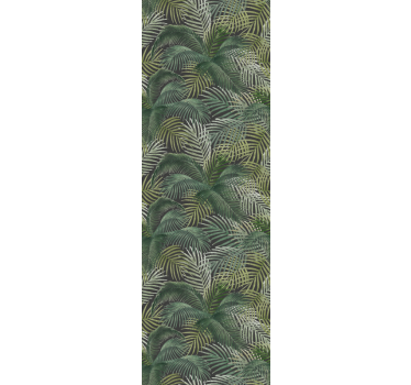 Office roller blind green palm leaves design - TenStickers