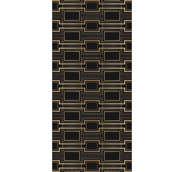 Office roller blind with gold frame art decor - TenStickers
