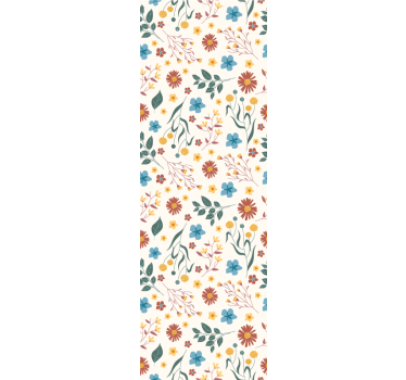 Office roller blind with assorted flowers and plants - TenStickers