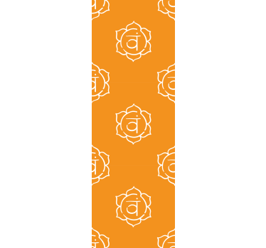 Office roller blind with beautiful sacral chakra symbol - TenStickers