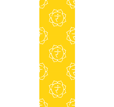 Office roller blind solar plexus chakra design - TenStickers