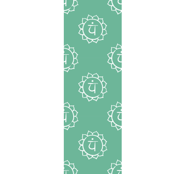 Office roller blind with beautiful heart chakra design - TenStickers