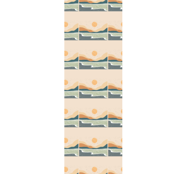 Office roller blind abstract sunset mountains - TenStickers