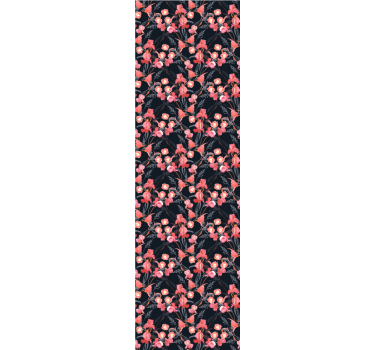 Office roller blind with delicate pink blossoms - TenStickers