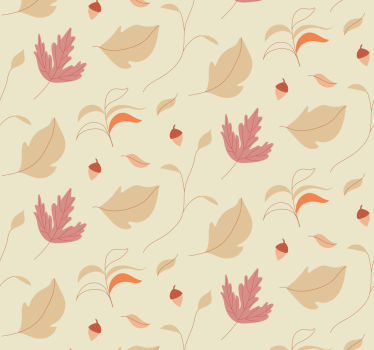 Office roller blind autumn leaves design - TenStickers