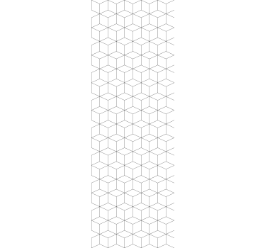 Office roller blind geometric cubes design - TenStickers