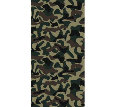Teenage bedroom roller blind in camo design - TenStickers