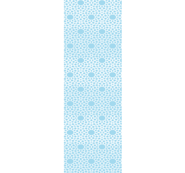 Modern roller blind with white and blue pattern - TenStickers