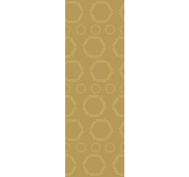 Modern roller blind with gold hexagon patterns - TenStickers