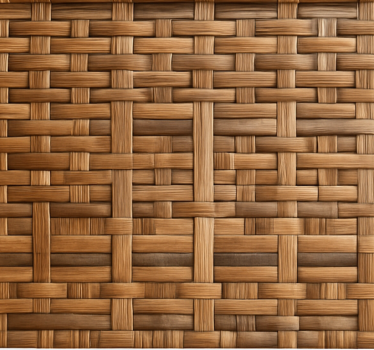 Texture and pattern roller blind rustic dark willow weave - TenStickers