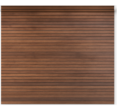 Texture and pattern roller blind parallel walnut slats - TenStickers