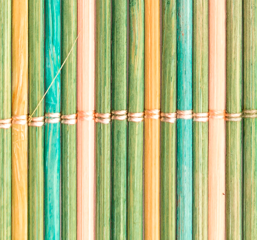 Thin bamboo bathroom roller blind - TenStickers