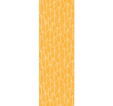Yellow roller blind with foliage yellow pattern - TenStickers