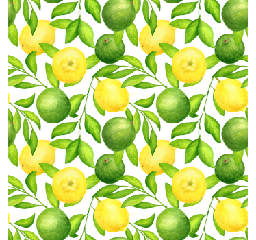 Kitchen roller blind lemons and limes - TenStickers