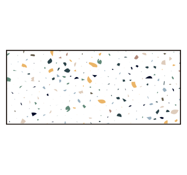 White roller blind white terrazzo - TenStickers