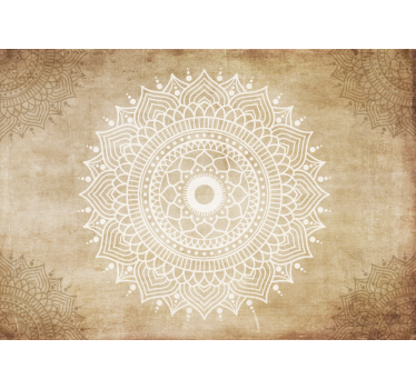 Beige roller blind with vintage paper texture - TenStickers