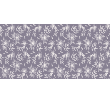 Purple roller blind lilac floral design - TenStickers