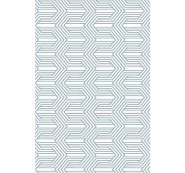 Blue roller blind with white lines optical illusion - TenStickers