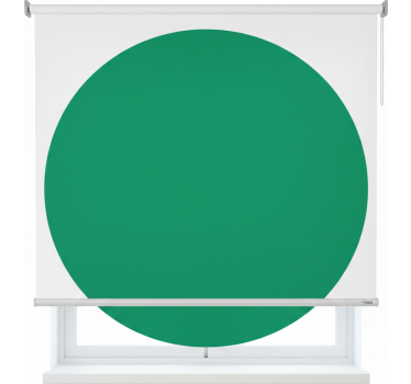 Green roller blind in verde color - TenStickers