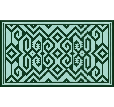 Green roller blind mapuche green colors - TenStickers