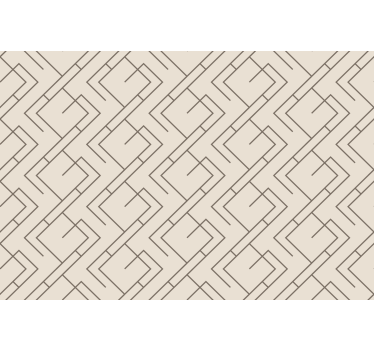 Living room roller blind mid-century style design - TenStickers