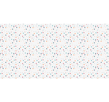 Gray roller blind in nordic style with colorful dots - TenStickers
