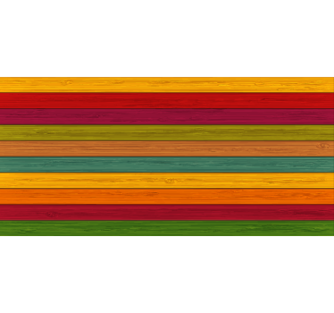 Bedroom roller blind multicolour wood texture carpet - TenStickers