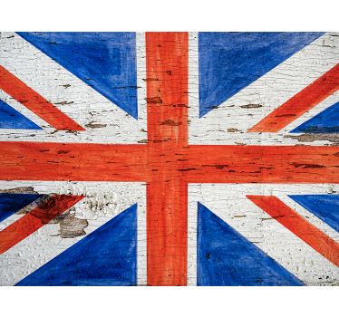 Bedroom roller blind in urban style uk flag - TenStickers