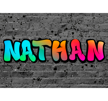 Gray roller blind in rainbow brick design - TenStickers