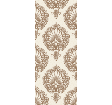 Vintage roller blind with elegant shell patterns - TenStickers
