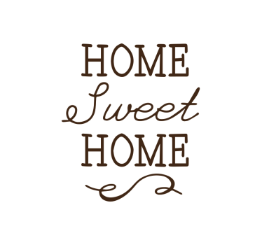 Home sweet home Living room blind - TenStickers