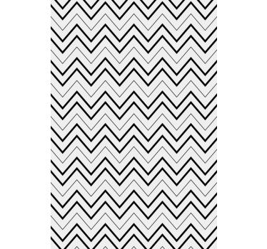 Zig zag gray stripes Modern roller blind - TenStickers