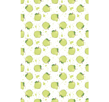 Green Apple Array fruit and vegetable roller blind - TenStickers