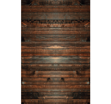 Wooden dark brown Rustic roller blind - TenStickers
