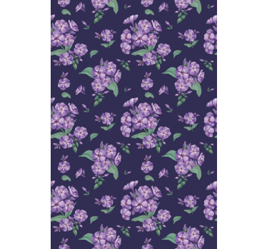 Purple Flower kitchen blind - TenStickers