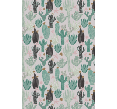 Saguaro Serenity Scene cactus roller blind - TenStickers