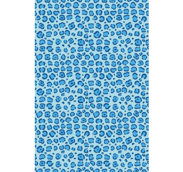 Blue leopard print Animal blind - TenStickers