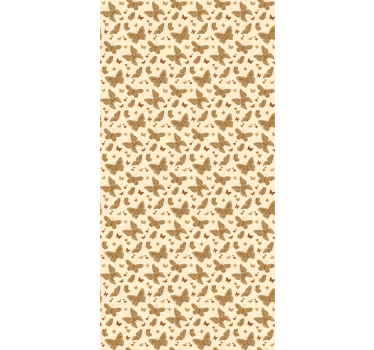 Beige tones Butterflies blind - TenStickers