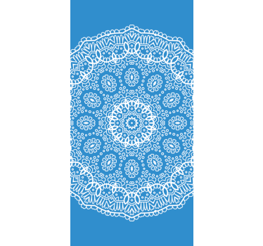 Lace doily Living room roller blinds - TenStickers