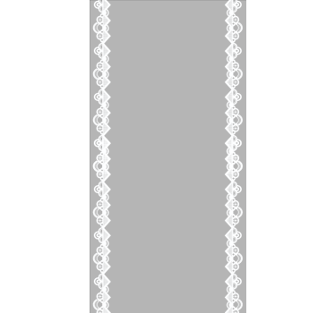 elegant lace borders  Living room roller blind - TenStickers