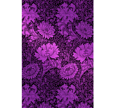Purple chrysanthemum Master bedroom window blind - TenStickers