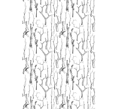 Black and white branches tree roller blind - TenStickers