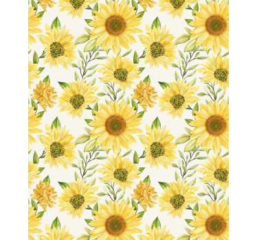 Elegant watercolor floral pattern Flower roller blind - TenStickers
