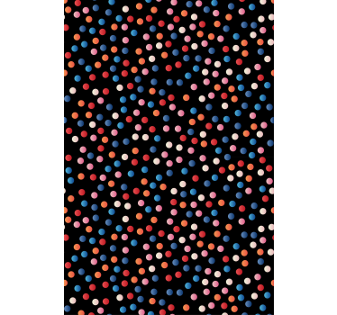 Colorful Polka Dots children room roller blind - TenStickers