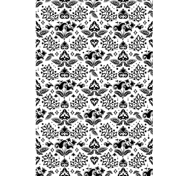 Elegant Floral Elements flower roller blind - TenStickers