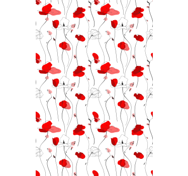 Elegant Floral Bloom flower roller blind - TenStickers