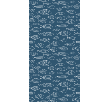 Fish Pattern Design animal roller blind - TenStickers