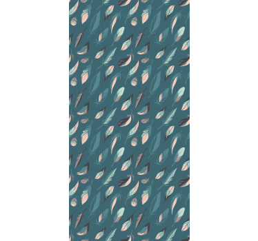 Drawn vintage  Feathers Modern roller blind - TenStickers