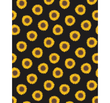 Sunflower pattern Flower roller blind - TenStickers