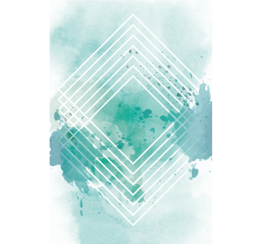 Geometric Watercolor Pattern modern roller blind - TenStickers